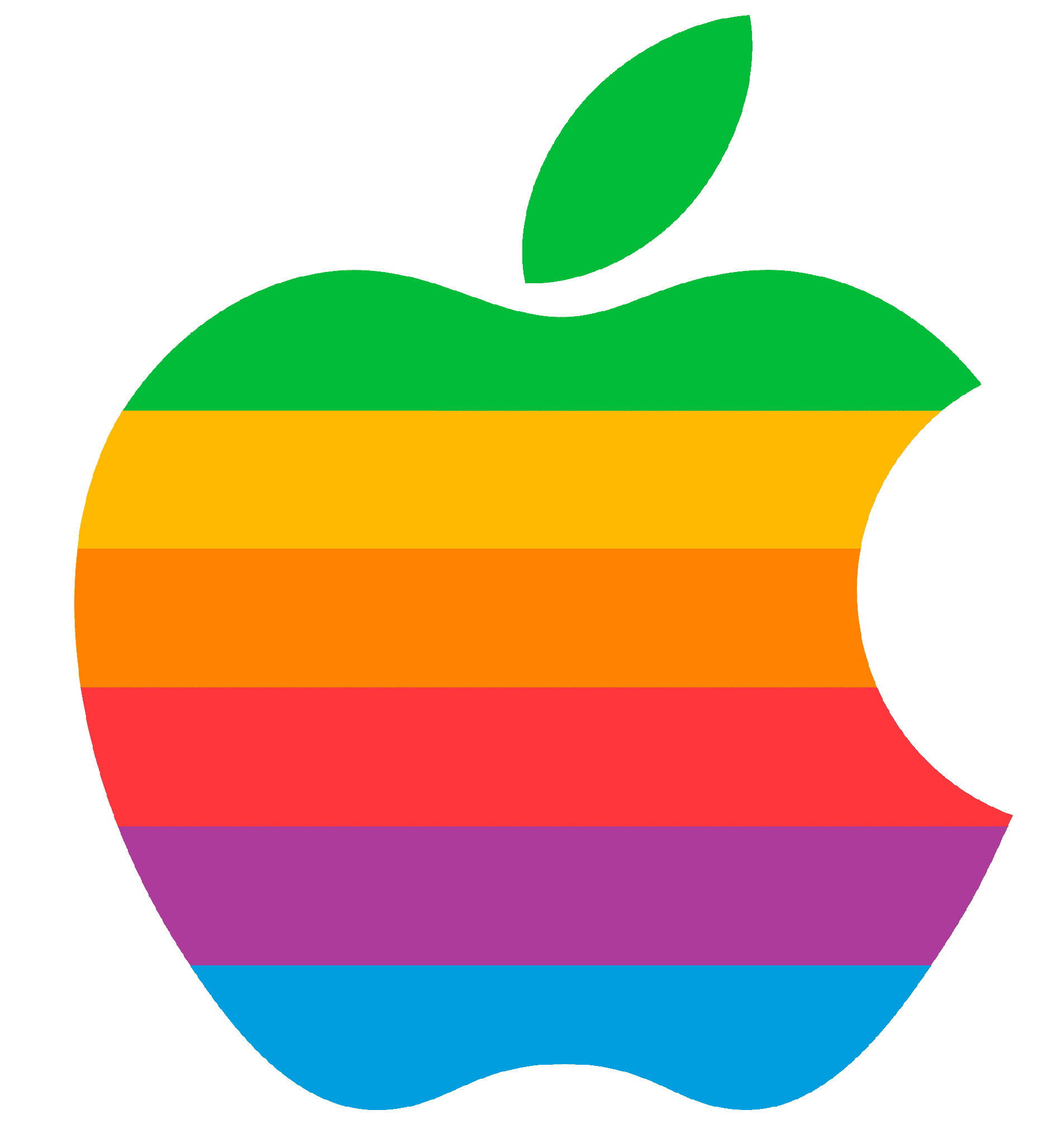 Original Apple 1977 rainbow logo