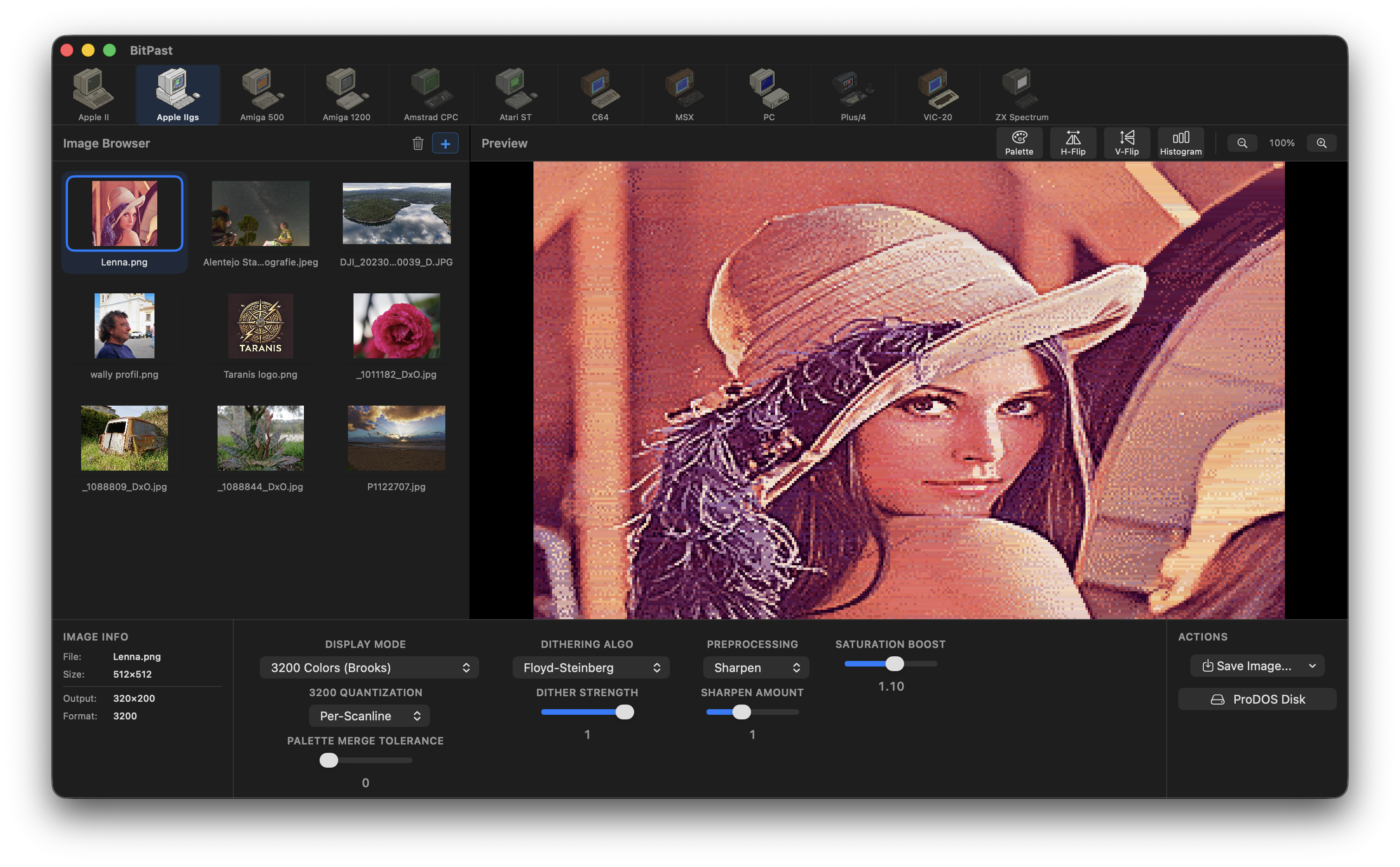 Apple IIgs Dark Theme