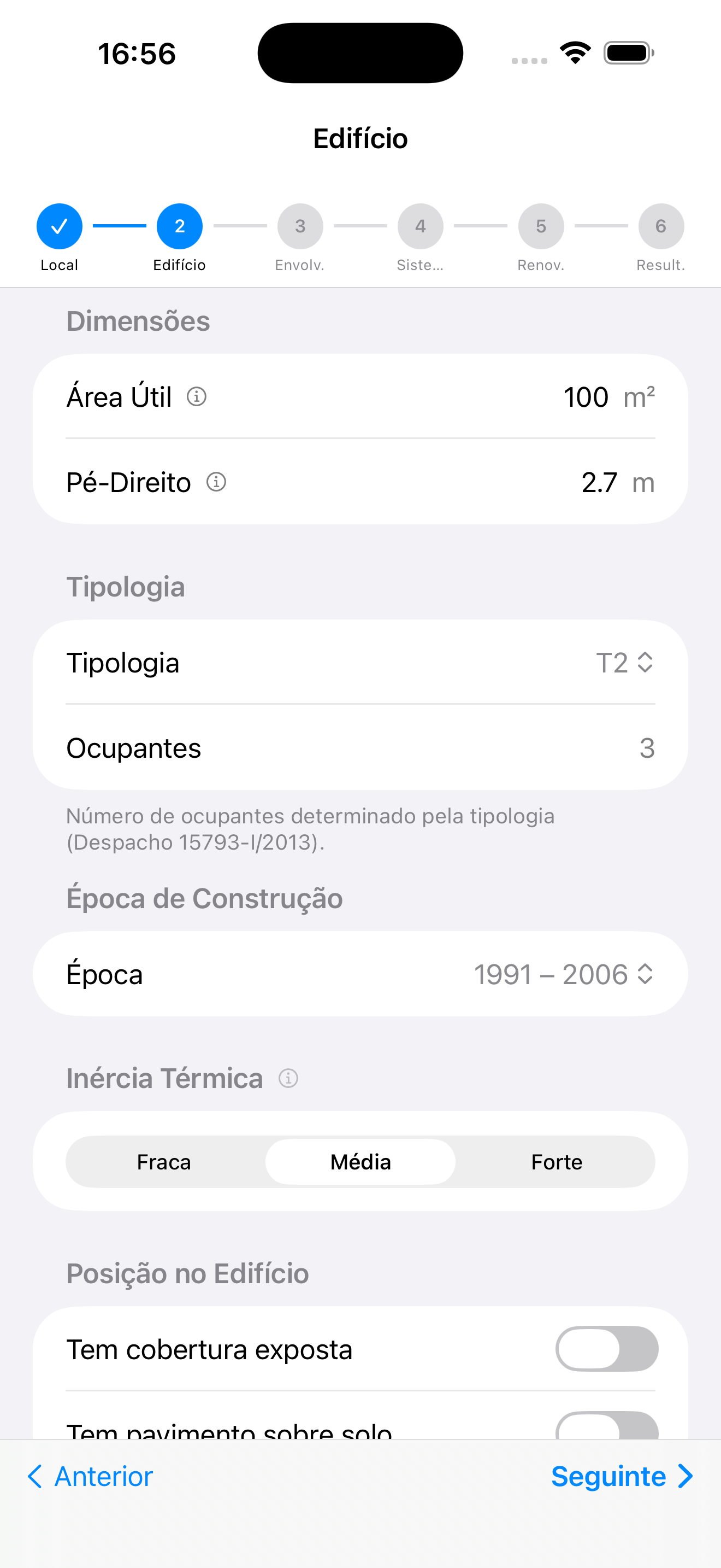 Passo 2 — Edifício