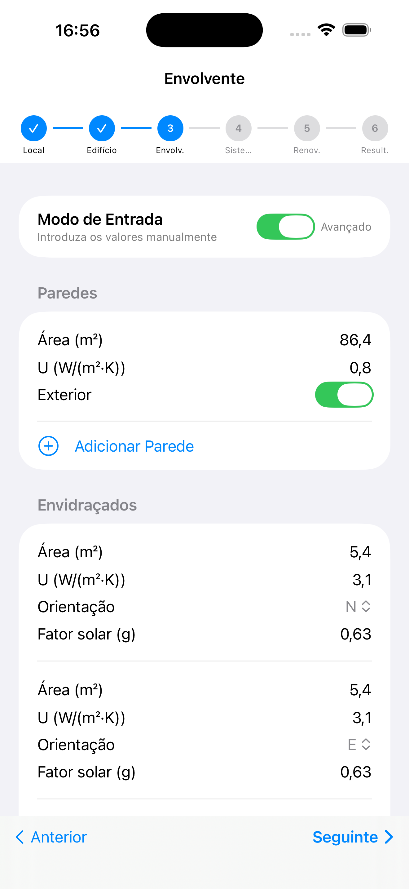 Passo 3 — Envolvente