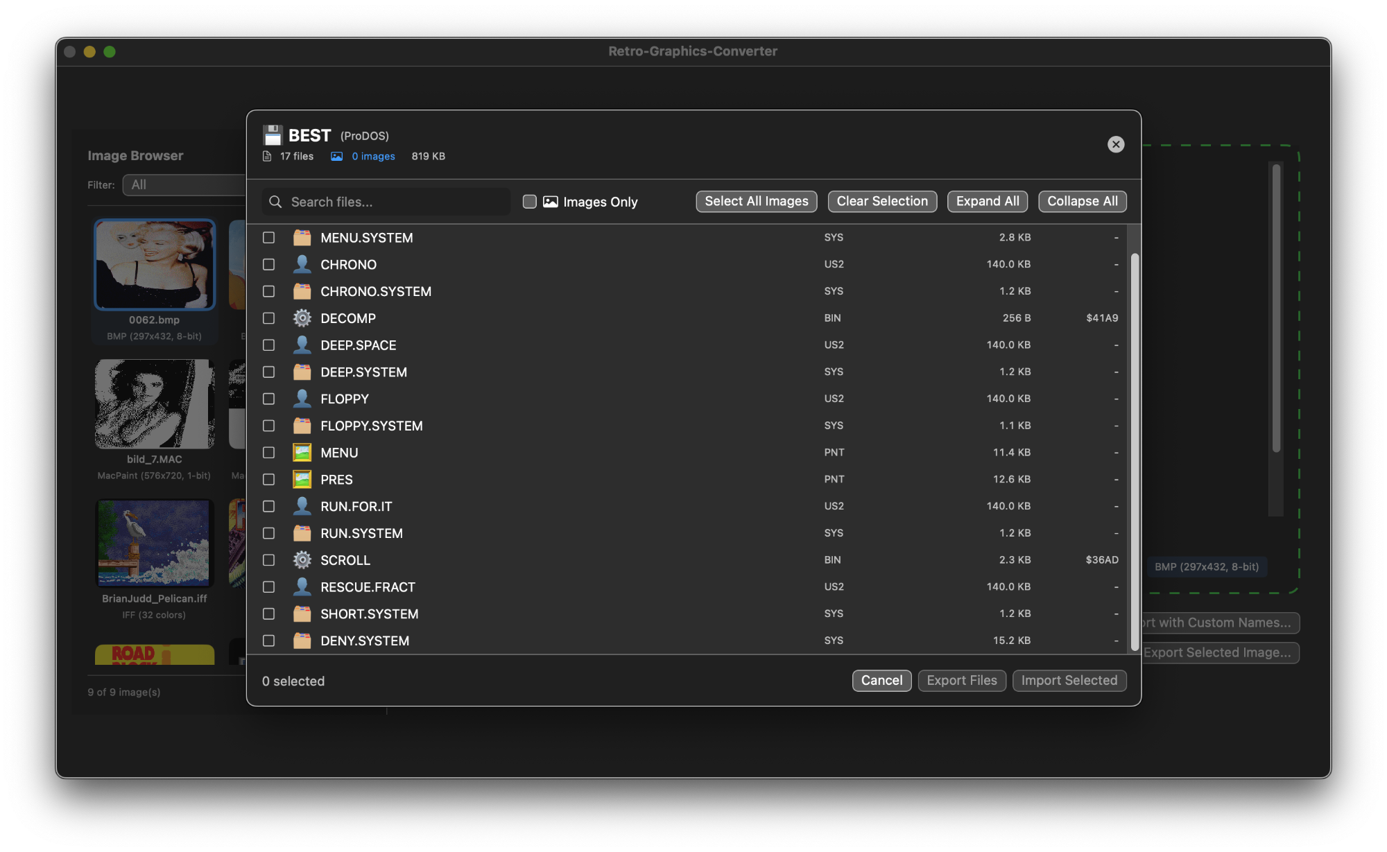 Disk Image File Browser
