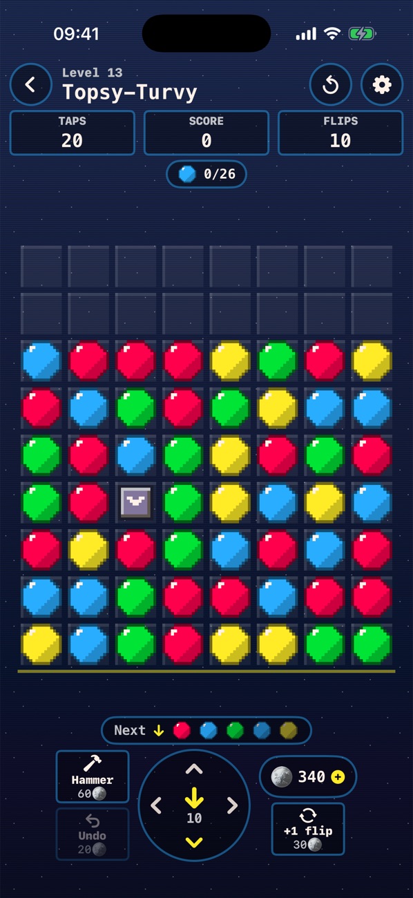 Flipside in the Retro Pixel theme