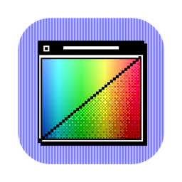 GS Remap icon: an Apple IIgs window holding a picture, half smooth and half dithered