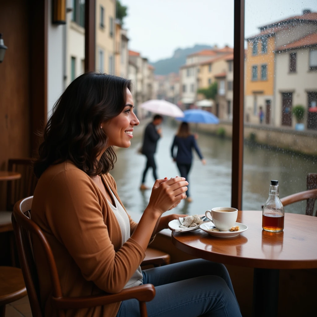 Rubina watching the sky