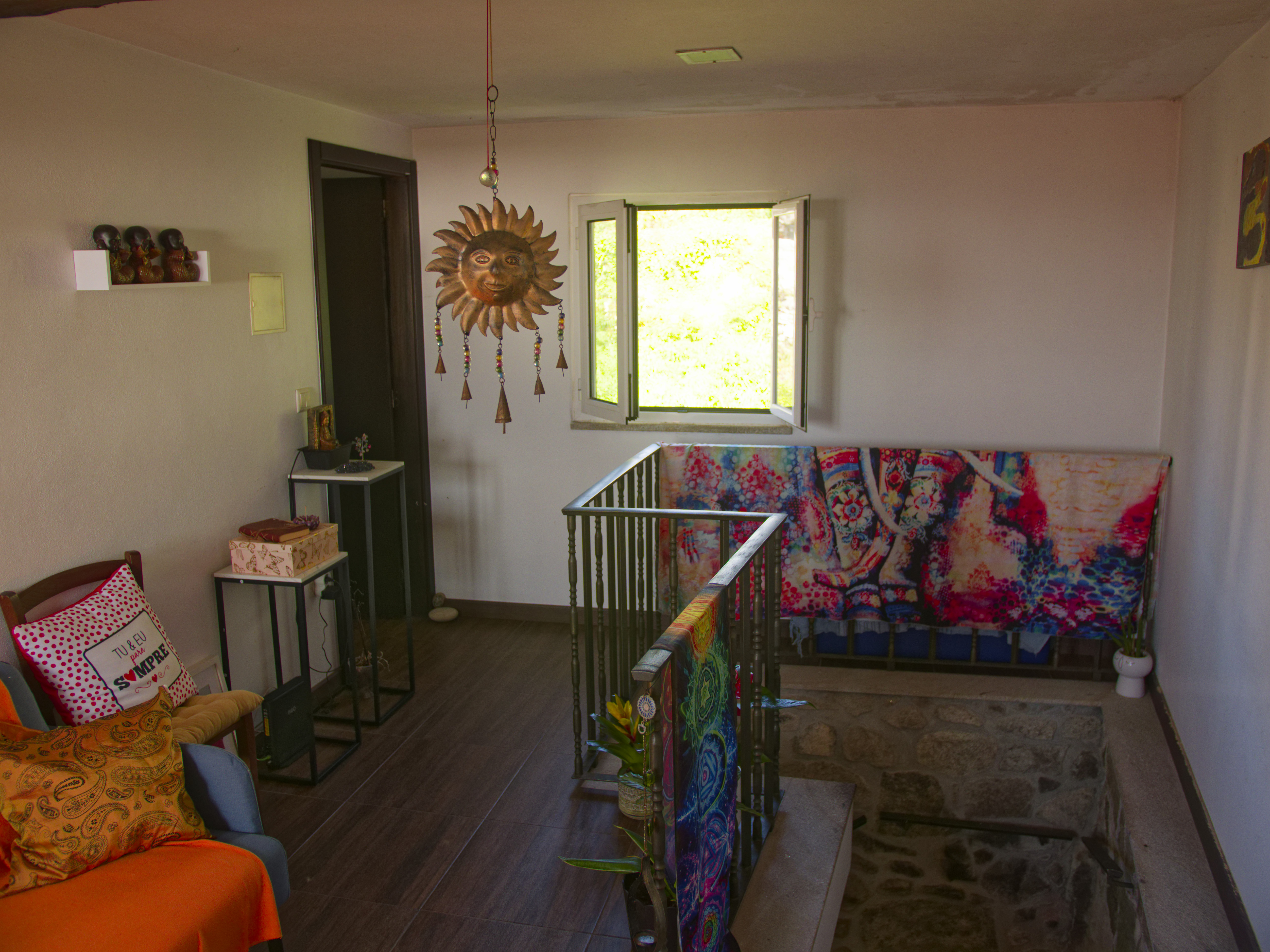 Hall interior com decoração