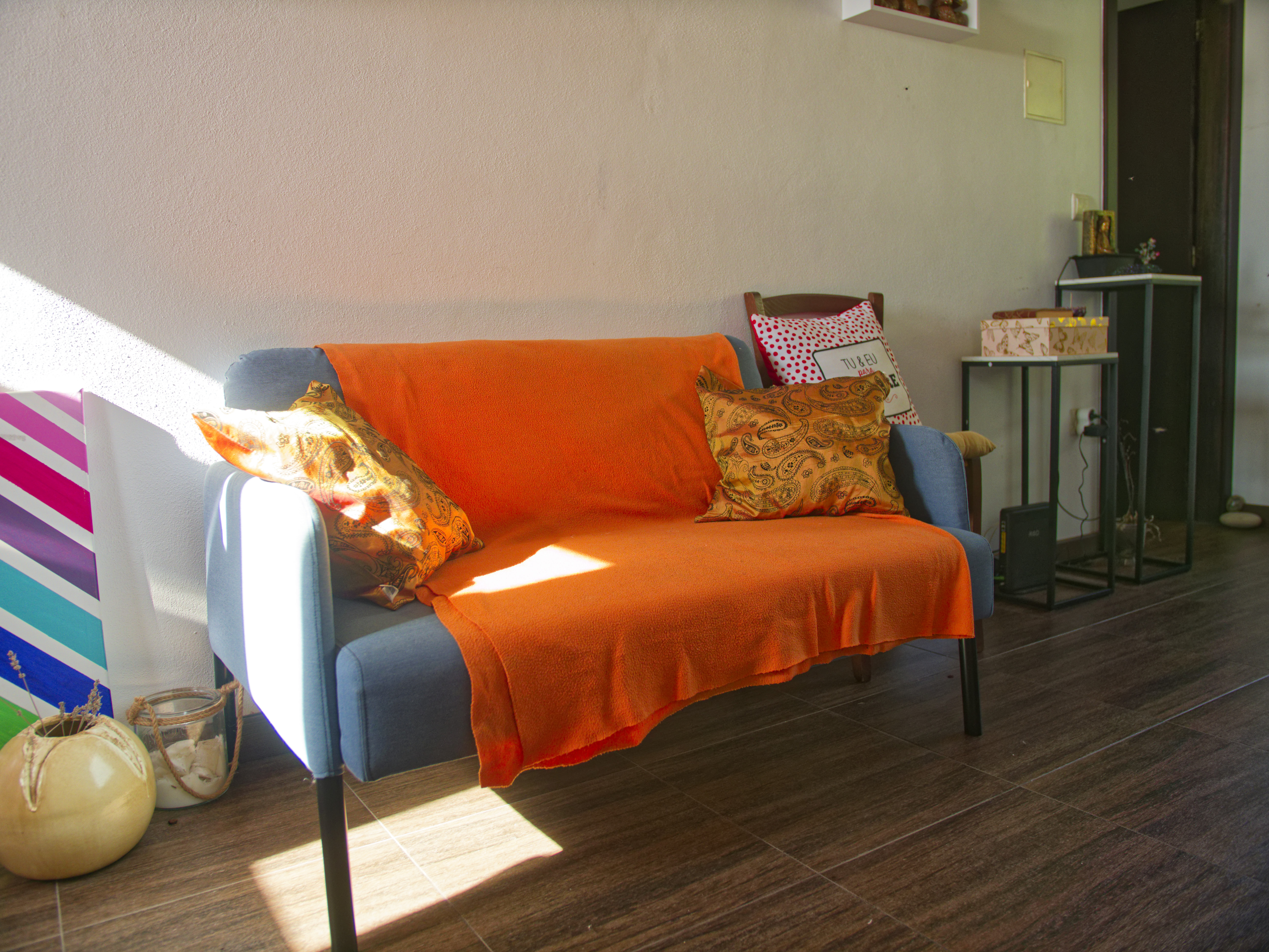 Sofá colorido
